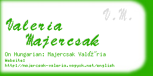 valeria majercsak business card